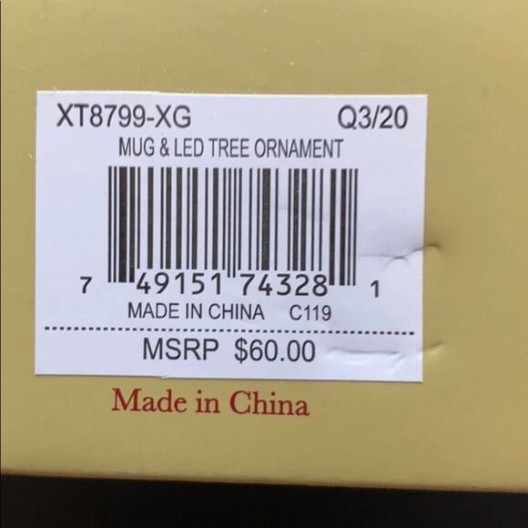 Spode Christmas Tree Mug & Ornament - Picture 2 of 3